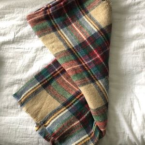 Zara Plaid Blanket Scarf